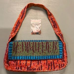 Christiana Vintage beaded handbag. Beautiful Colors!